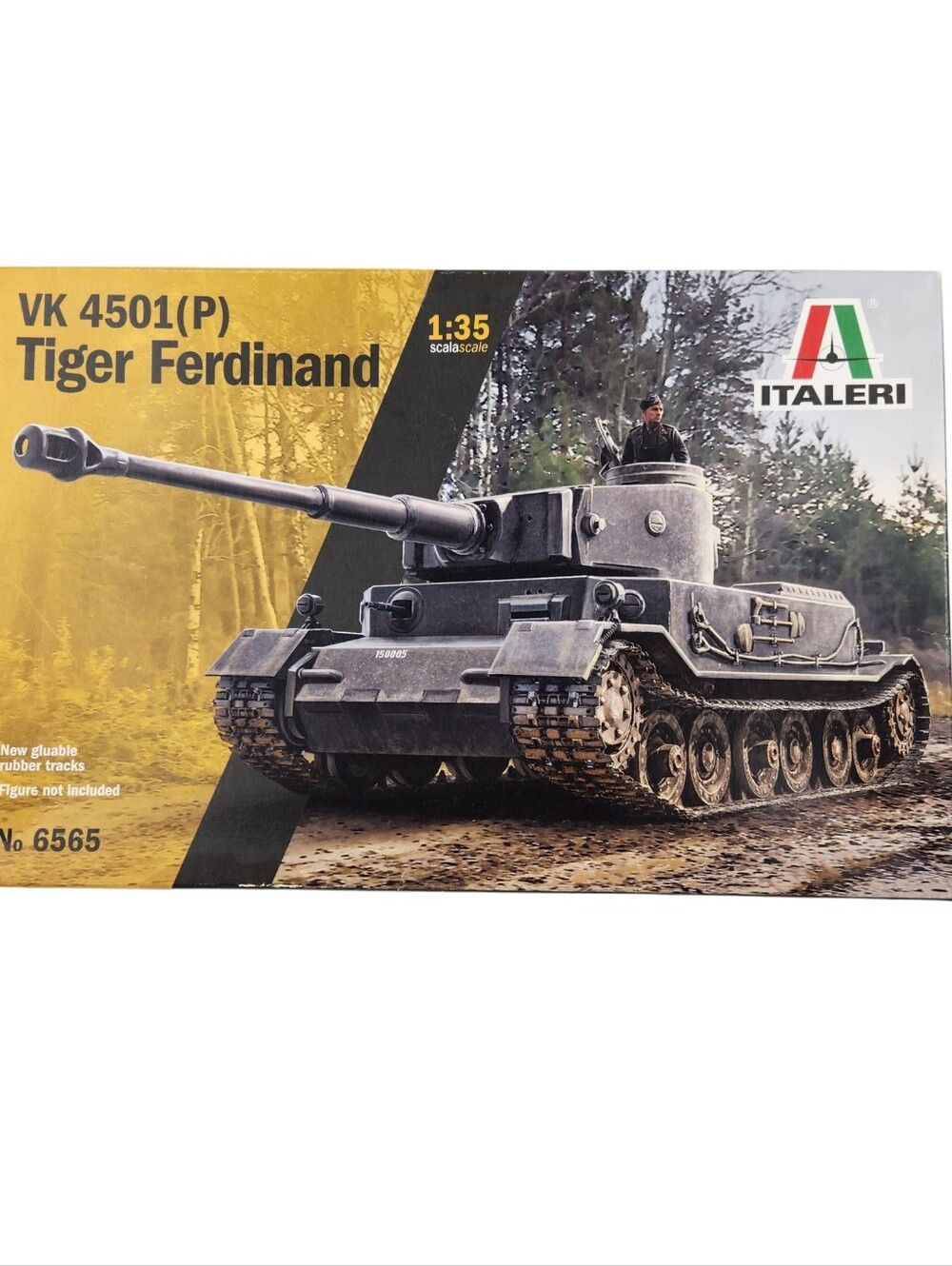 Italeri Tiger Ferdinand VK 4501 P 6565 Military Model Kit Plastic Hobby 1:35